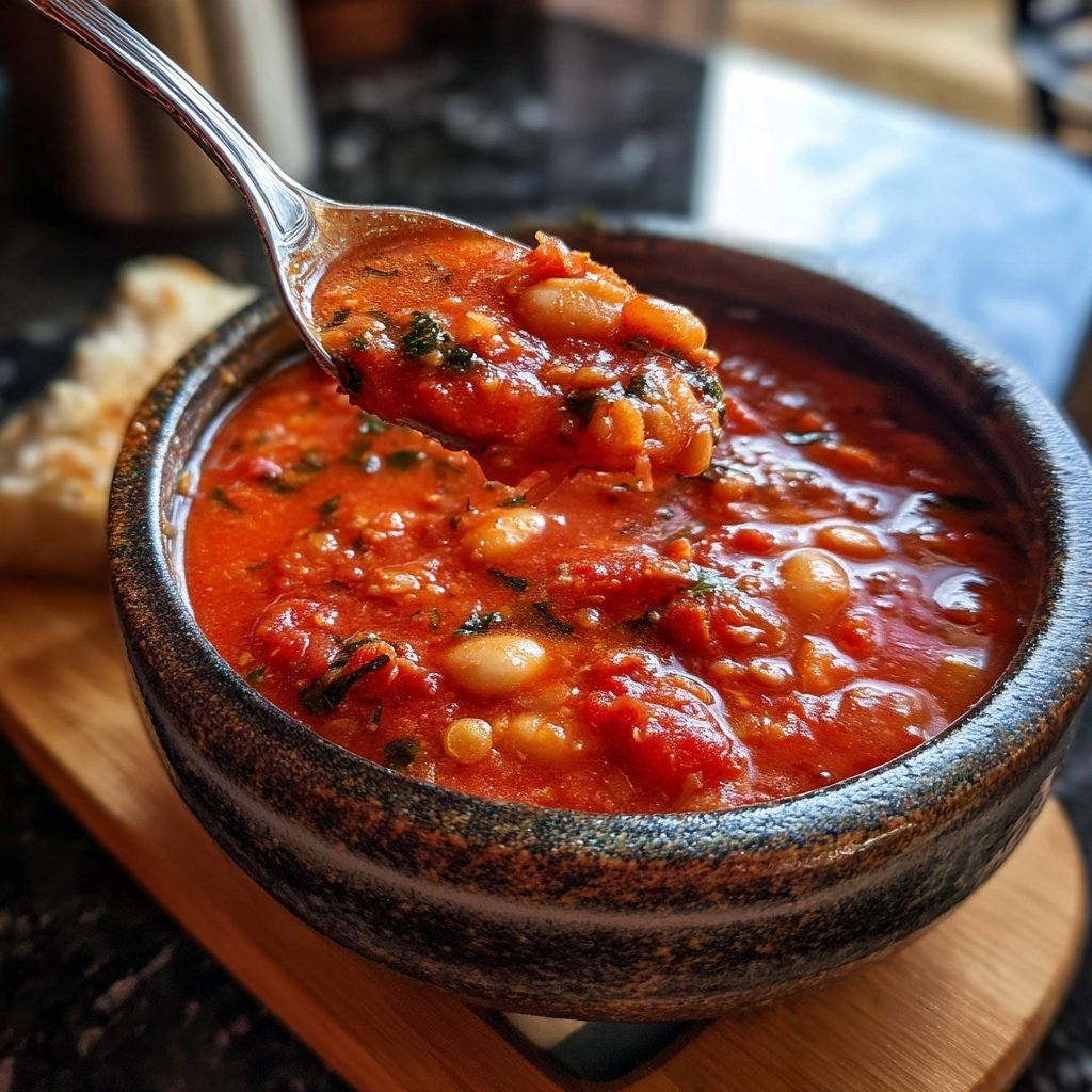 Creamy Tomato White Bean Lentils