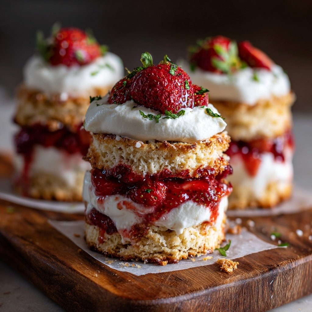Classic Strawberry Shortcake Parfaits