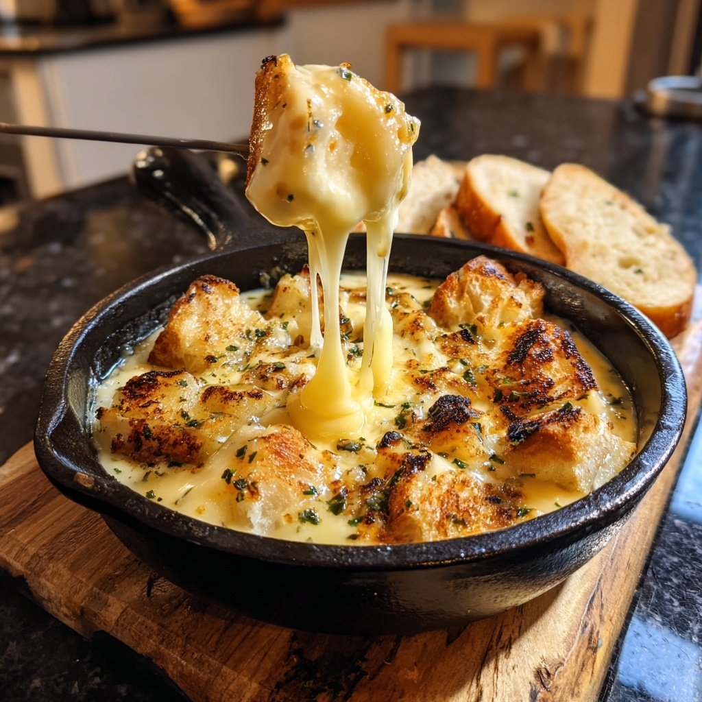 Fondue with Raclette Cheese