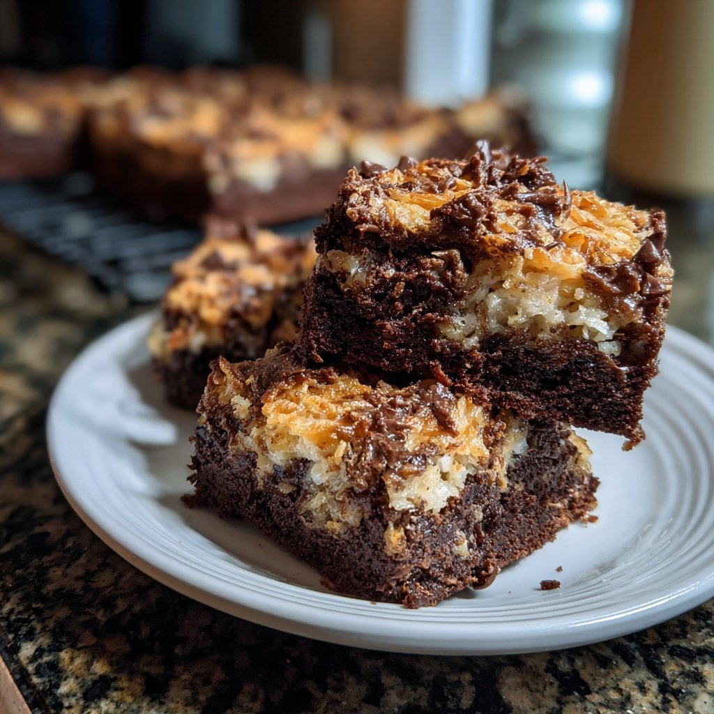 Cottage Cheese Brownies with Coconut