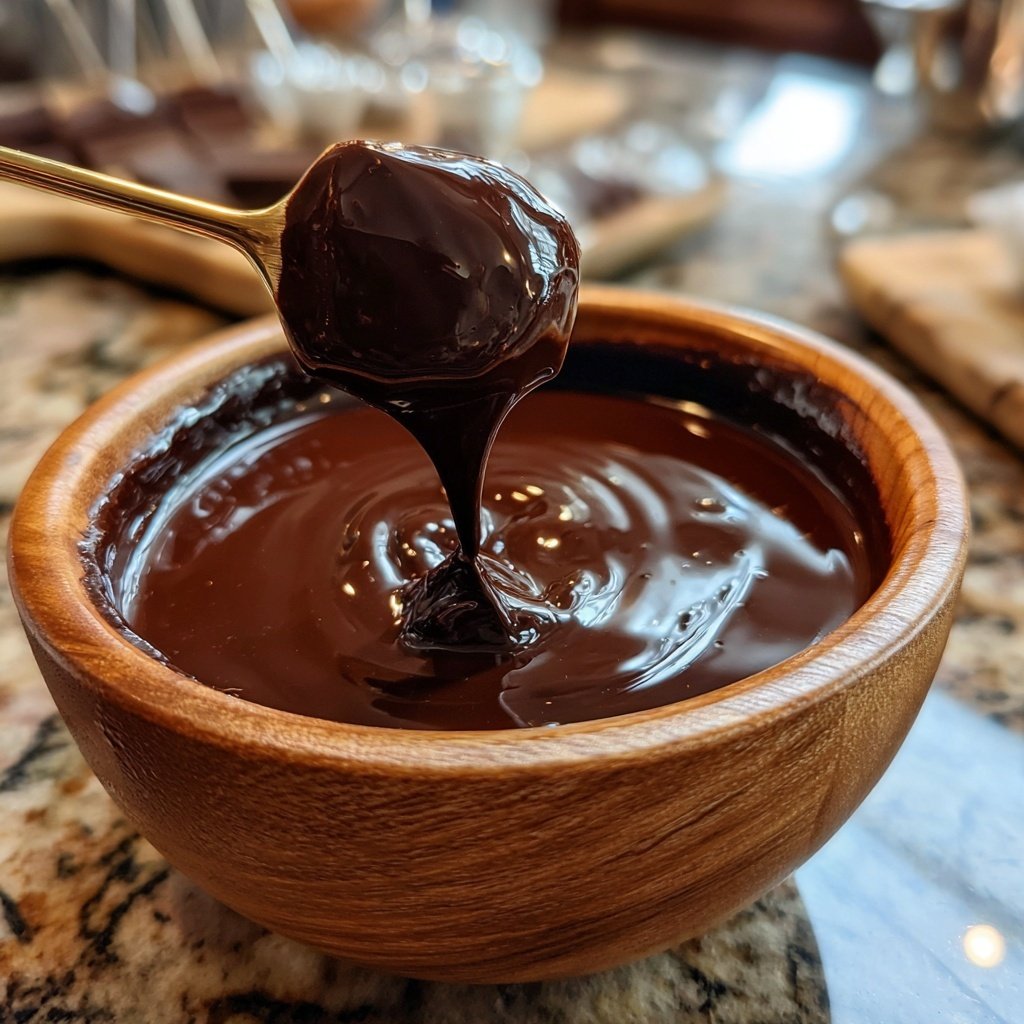 Fondue with Dark Chocolate and Orange