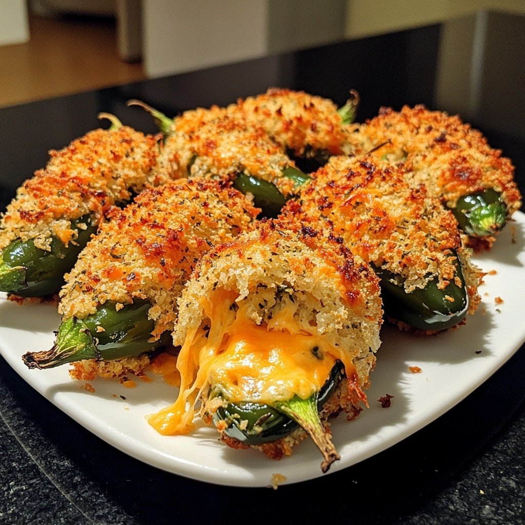 Jalapeno Poppers with Herb Breadcrumbs