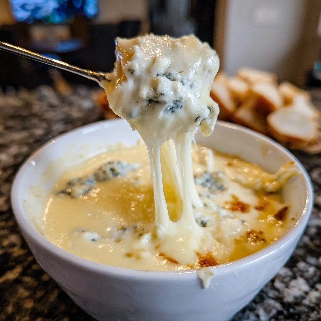 Fondue with Mild Blue Cheese