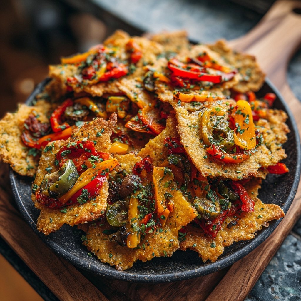 Super Bowl Crispy Veggie Flatbread Chips