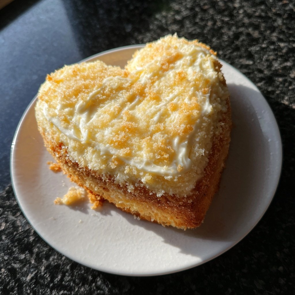 Mini Heart Cake with Lemon Cream