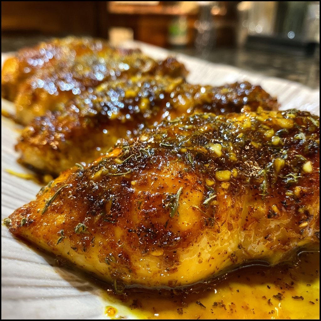 Baked Honey Mustard Chicken Breasts