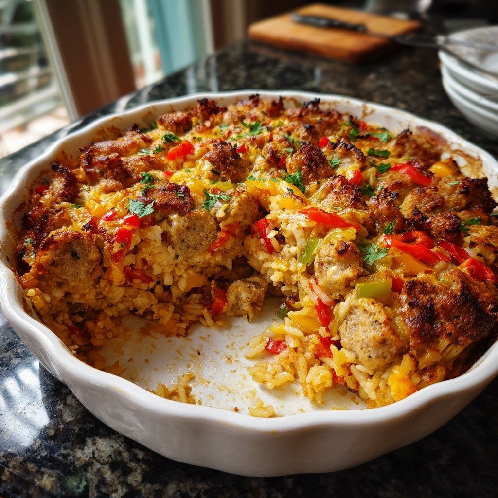 One Pan Chicken Sausage And Rice