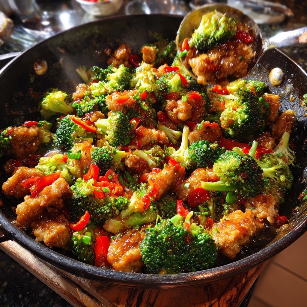 Ground Chicken And Broccoli Stir Fry