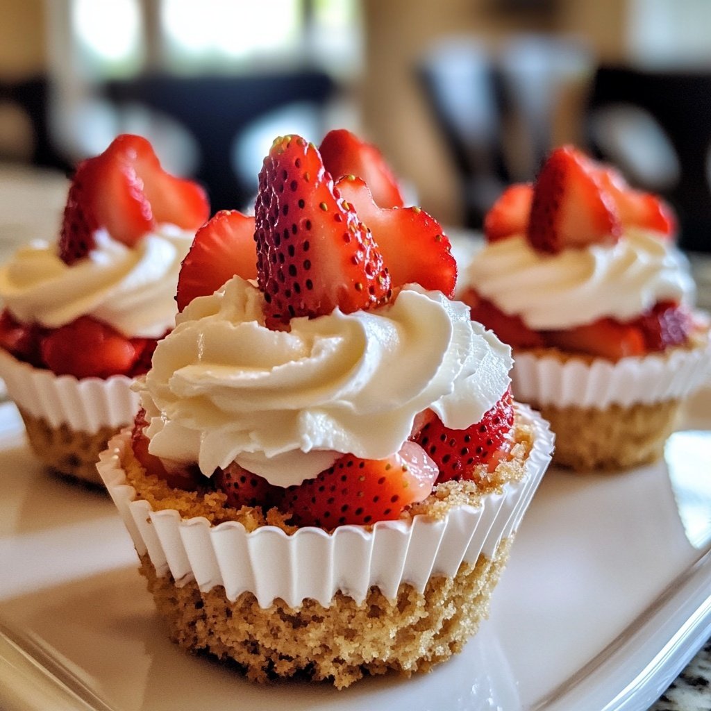 Valentines Treats Strawberry Cream Cups